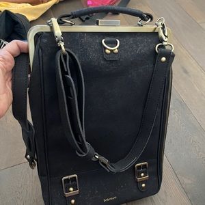 Black tote/backpack NWT